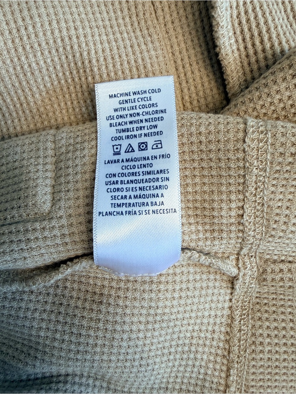 Splendid Women’s Tan Thermal Hooded Open Cardigan, Size Small - Picture 9 of 9
